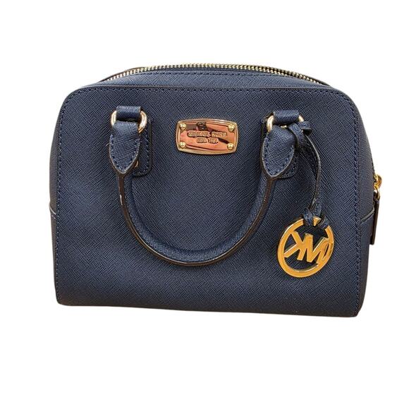 Michael Kors Navy Saffiano Leather Small Convertible Handbag and Wallet - Picture 2 of 12